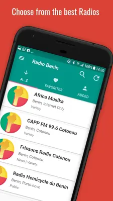 Radio Benin PRO - Music and News Radios android App screenshot 14